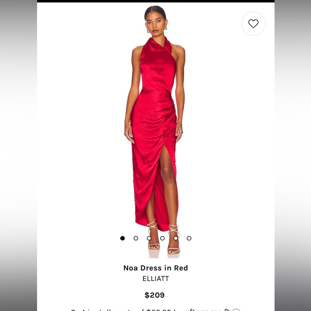 Revolve Noa Dress in Red - size small